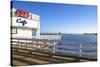 Cafe in Malibu Pier, Los Angeles, USA-Fran?oise Gaujour-Stretched Canvas