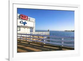 Cafe in Malibu Pier, Los Angeles, USA-Fran?oise Gaujour-Framed Premium Photographic Print