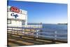 Cafe in Malibu Pier, Los Angeles, USA-Fran?oise Gaujour-Stretched Canvas