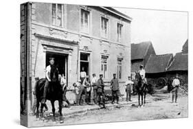 Café in Mouland, Destroyed by Germans, First World War, 1914-null-Stretched Canvas