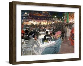 Café in Paris at Night, 1901-Sergei Arsenyevich Vinogradov-Framed Giclee Print