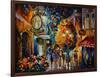 Cafe in the Old City-Leonid Afremov-Framed Art Print