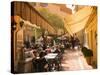 Cafe in the Old Town, Monaco, Cote d'Azur-Angelo Cavalli-Stretched Canvas