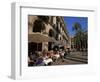 Cafe in the Square, Placa Reial, Barcelona, Catalonia, Spain-Jean Brooks-Framed Photographic Print