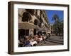 Cafe in the Square, Placa Reial, Barcelona, Catalonia, Spain-Jean Brooks-Framed Photographic Print