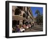 Cafe in the Square, Placa Reial, Barcelona, Catalonia, Spain-Jean Brooks-Framed Photographic Print