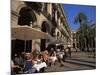 Cafe in the Square, Placa Reial, Barcelona, Catalonia, Spain-Jean Brooks-Mounted Photographic Print