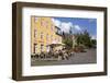 Cafe in Torvet Square, Hillerod, Zealand, Denmark, Europe-Stuart Black-Framed Photographic Print