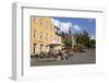 Cafe in Torvet Square, Hillerod, Zealand, Denmark, Europe-Stuart Black-Framed Photographic Print