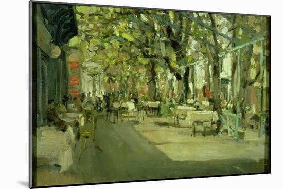 Cafe in Yalta, 1905-Konstantin A. Korovin-Mounted Giclee Print