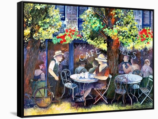 Cafe Jules, 1994-Lisa Graa Jensen-Framed Stretched Canvas