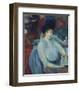 Cafe Lafayette - Portrait of Kay Laurell-William James Glackens-Framed Art Print