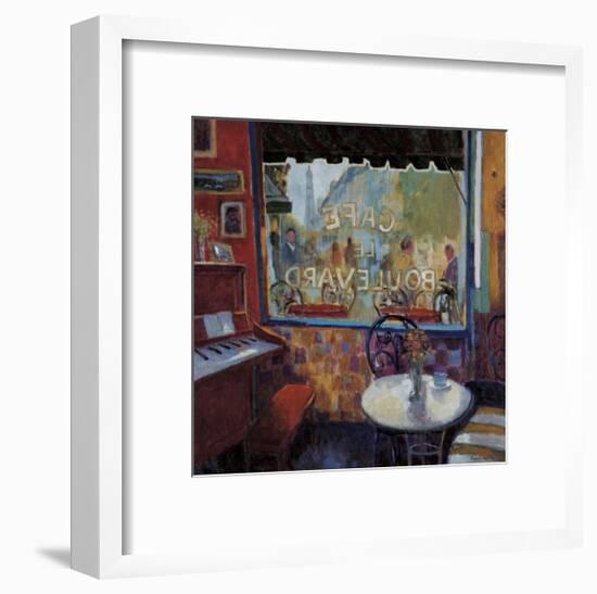 Cafe Le Boulevard, Paris-Manel Doblas-Framed Giclee Print