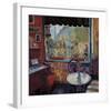 Cafe Le Boulevard, Paris-Manel Doblas-Framed Giclee Print