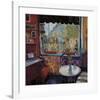 Cafe Le Boulevard, Paris-Manel Doblas-Framed Giclee Print