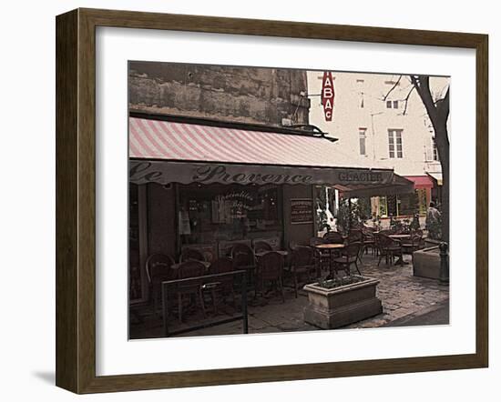 Cafe Le Provence, Aix-En-Provence-Nicolas Hugo-Framed Giclee Print