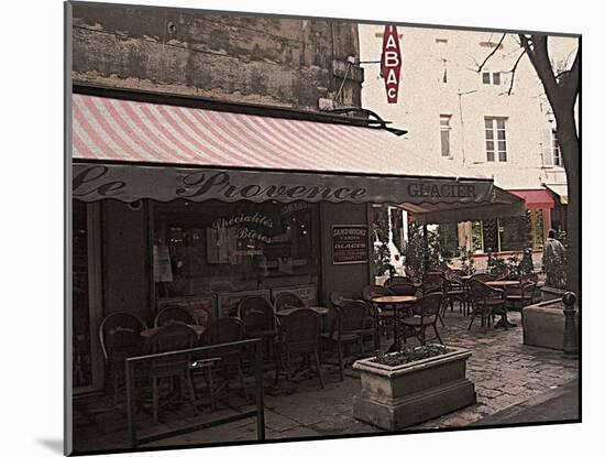 Cafe Le Provence, Aix-En-Provence-Nicolas Hugo-Mounted Giclee Print
