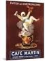 Cafe Martin-Vintage Posters-Mounted Art Print