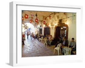 Cafe Maure, Medina, Tunis, Tunisia, North Africa, Africa-Bruno Barbier-Framed Photographic Print