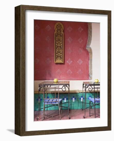 Cafe Maure, Squala Bastion, Old Medina, Casablanca, Morocco, North Africa-Walter Bibikow-Framed Photographic Print