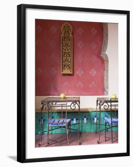 Cafe Maure, Squala Bastion, Old Medina, Casablanca, Morocco, North Africa-Walter Bibikow-Framed Photographic Print