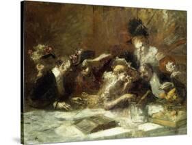 Cafe Maxim, Paris-Jean Louis Forain-Stretched Canvas