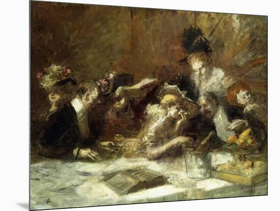 Cafe Maxim, Paris-Jean Louis Forain-Mounted Giclee Print