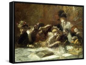 Cafe Maxim, Paris-Jean Louis Forain-Framed Stretched Canvas