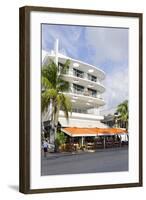 Cafe 'Medi', Art Deco Hotel, Ocean Drive, South Miami Beach, Art Deco District, Florida, Usa-Axel Schmies-Framed Photographic Print