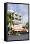 Cafe 'Medi', Art Deco Hotel, Ocean Drive, South Miami Beach, Art Deco District, Florida, Usa-Axel Schmies-Framed Stretched Canvas
