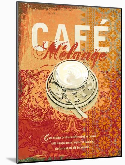 Cafe Melange-Ken Hurd-Mounted Art Print