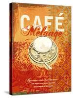 Cafe Melange-Ken Hurd-Stretched Canvas