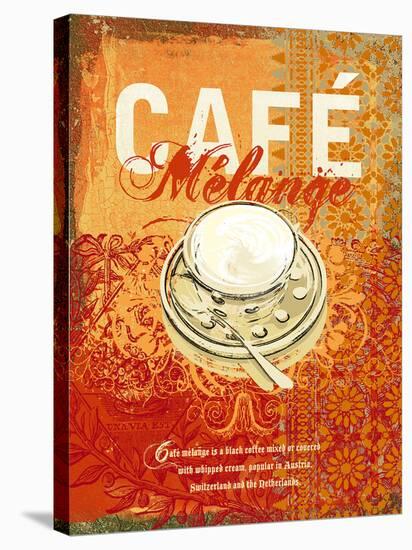 Cafe Melange-Ken Hurd-Stretched Canvas