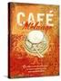 Cafe Melange-Ken Hurd-Stretched Canvas