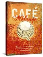 Cafe Melange-Ken Hurd-Stretched Canvas