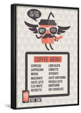 'Cafe Menu. Seamless Background And Design Elements' Posters - ussr