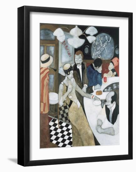 Cafe Metropol-Virginia Ergüín-Framed Giclee Print