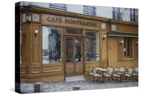 Cafe Montmartre-Cora Niele-Stretched Canvas