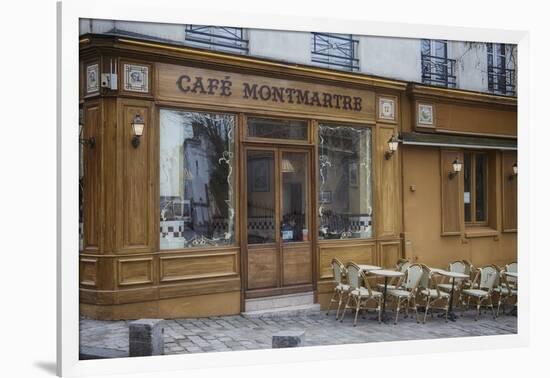 Cafe Montmartre-Cora Niele-Framed Giclee Print