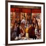 Cafe New York-Didier Lourenco-Framed Art Print