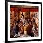 Cafe New York-Didier Lourenco-Framed Art Print