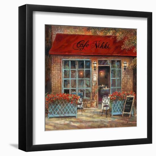 Café Nikki-Ruane Manning-Framed Art Print