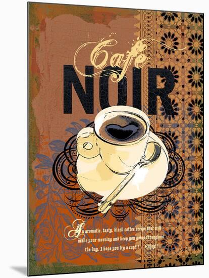 Cafe Noir-Ken Hurd-Mounted Giclee Print