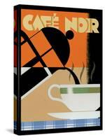 Cafe Noir-Brian James-Stretched Canvas