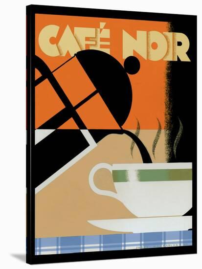 Cafe Noir-Brian James-Stretched Canvas