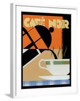 Cafe Noir-Brian James-Framed Art Print