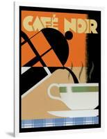 Cafe Noir-Brian James-Framed Art Print