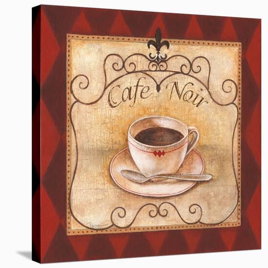 Café Noir-Janet Tava-Stretched Canvas