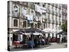 Cafe on Bacalhoeiros Street in the Alfama District, Lisbon, Portugal, Europe-Richard Cummins-Stretched Canvas