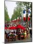 Cafe on Champs-Elysees, Paris, France,-David Barnes-Mounted Photographic Print